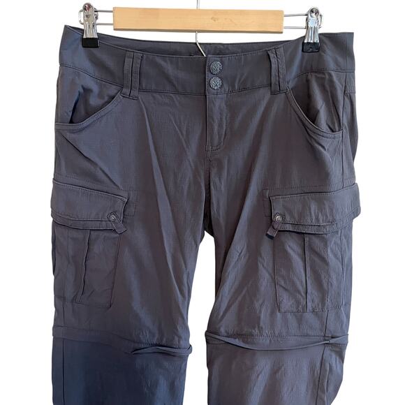 Prana Sage Convertible Outdoor Hiking Cargo Pants Gray Size 4 - Picture 4 of 6